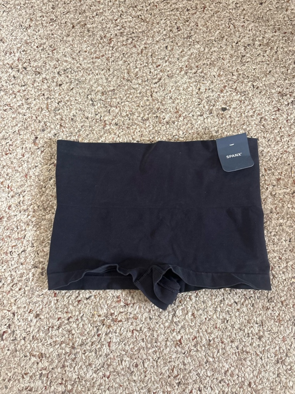 SPANX Black High-Waist Shaping Shorts - Seamless Control